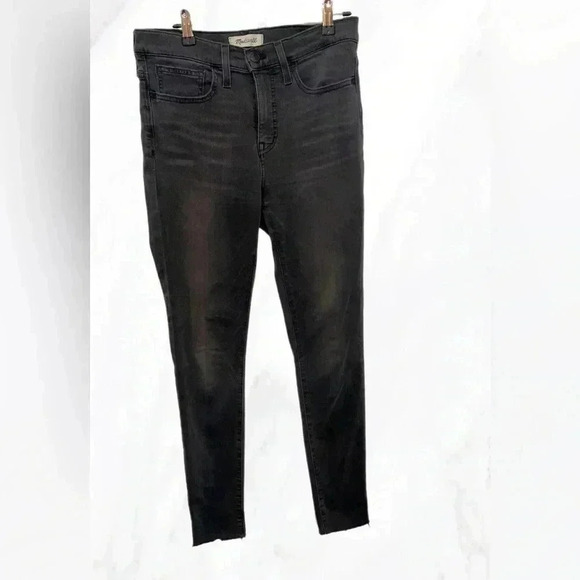 Madewell 9 inch midrise skinny 5 pocket trendy stylish clarksville wash jeans 28 - Picture 2 of 4
